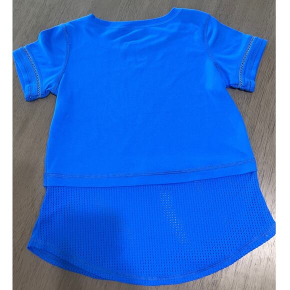 Girl's Athletic Works Blue Gym T-shirt - Picture 2 of 3